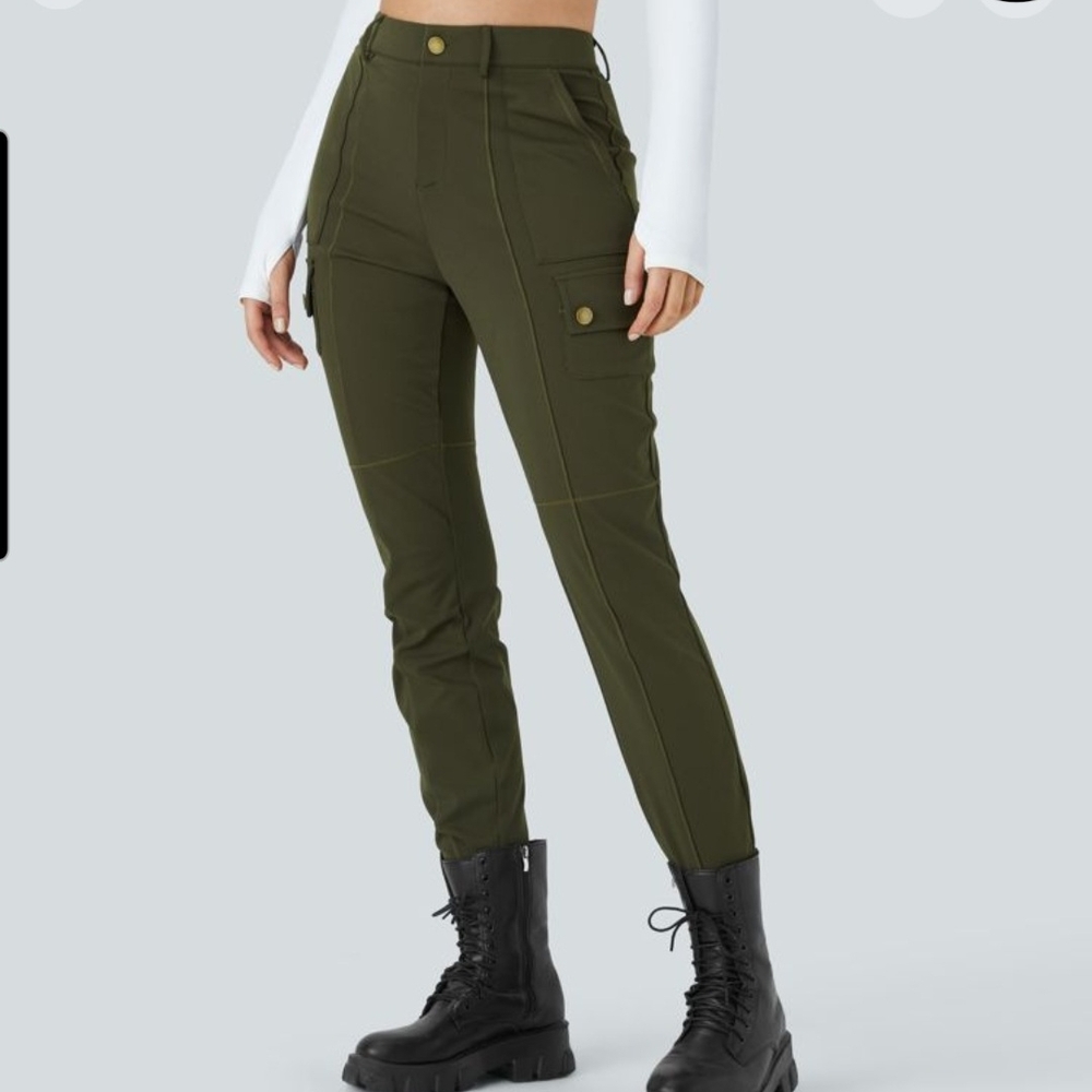 Olive Green Women's Cargo Pants
